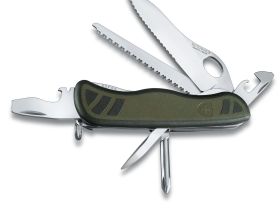 Нож перочинный Victorinox Military, сталь X50CrMoV15, рукоять нейлон, зеленый