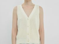 Вязаный жилет, Бежевый