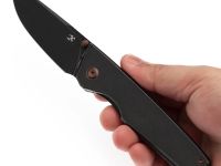 Складной нож Kansept Chimera blackwash сталь S35VN, рукоять Blackwash Titanium