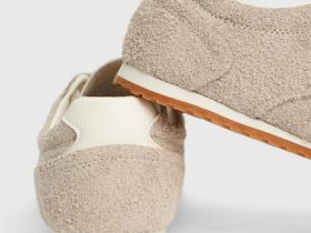 Кроссовки замшевые, Бежевый