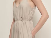 Сарафан макси льняной с вырезом на спине