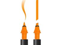 Маркер для скетчинга Molotow "Sketcher" Y020 c кистью и скошенным пером lemon yellow