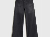 Прямые джинсы для девочек, Черный