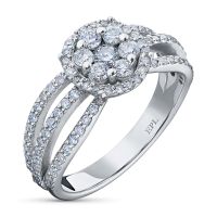 Кольцо из белого золота э4712кц06182700