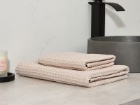 Полотенце вафельное Лорг/Lorgo, бежевое