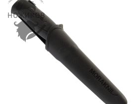 Нож с фиксированным лезвием Morakniv Companion Black, сталь Sandvik 12C27, рукоять пластик/резина