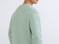 Вязаный джемпер из хлопка, Зеленый