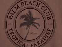 Футболка с цветочным принтом, Коричневый