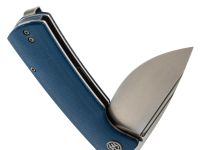 Складной нож Petrified BELUGA PFP01BMWW, сталь K110, рукоять микарта синий