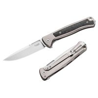 Складной нож LionSteel Skinny Titanium, сталь MagnaCut, рукоять титан, серый