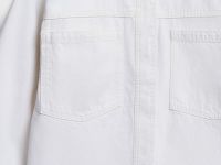 Джинсовая куртка-рубашка, Белый