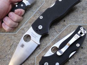 Складной нож Spyderco Native 5, сталь Crucible CPM® S30V™ рукоять G10, чёрный
