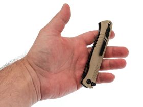 Складной нож Mr.Blade Wasp Tan, сталь D2, BW, рукоять песочный G-10