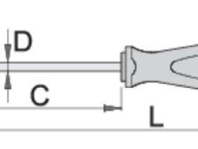 Отвертка шлицевая Unior 605TBI (0,4 х 2,5 х 60)