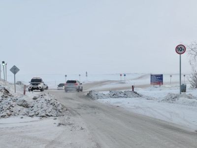 В Якутии увеличили грузоподъемность на ледовой переправе Якутск – Нижний Бестях