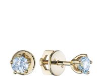 Пусеты из желтого золота э0312пс11241107