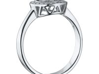 Классическое кольцо из белого золота с бриллиантами э0901кц06150100