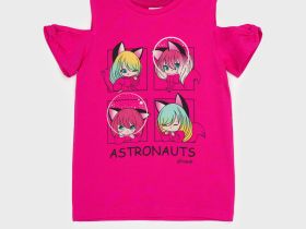 Фуфайка трикотажная для девочек (футболка)