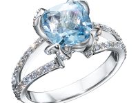 Кольцо из белого золота с топазом э4771кц03220407