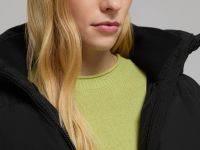 Стеганый пуховик с натуральным пухом