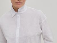 Блузка из хлопка свободного силуэта