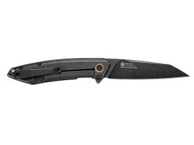 Нож складной Ruike P831S-SB, сталь 14C28N, рукоять сталь, черный