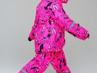 Комплект текстильный с полиуретановым покрытием для девочек: куртка, полукомбинезон