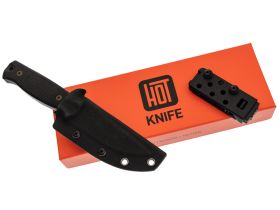 Охотничий нож Hot Knife Hoot, сталь D2 cerakote camo, рукоять черная микарта