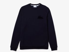Мужская домашнаяя толстовка Lacoste из хлопкового флиса
