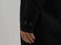 Плащ из хлопка прямого кроя