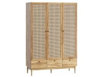 Распашной шкаф Рошаль 3-129x190 Ротанг