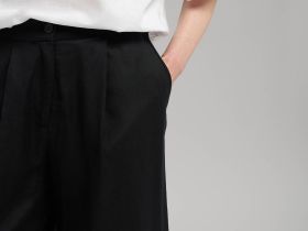 Брюки-палаццо изо льна и вискозы