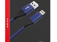 Кабель Akai USB / Apple Lightning 1 м Синий