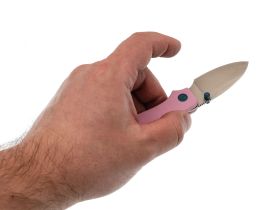 Складной нож Civivi Baby Banter, сталь Nitro-V, рукоять G10, розовый