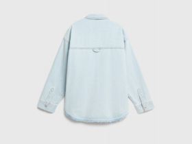 Джинсовая рубашка для девочек, Голубой