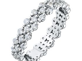 Кольцо из белого золота с бриллиантами э0901кц11173000