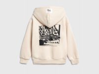 Худи с принтом для мальчиков, Бежевый