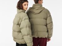 Дутая короткая куртка Lacoste унисекс