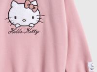 Свитшот с вышивкой Hello Kitty для девочек, Розовый