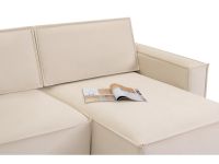 Диван угловой Этен-1 Велюр Молочный