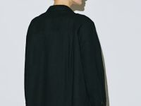 Рубашка с длинным рукавом из смесового льна, Черный