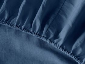 Простыня на резинке Naval blue