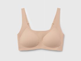 Бесшовный бюстгальтер с формованными чашками, Бежевый