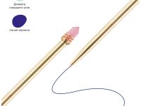 Ручка шариковая автоматическая MESHU "Shine crystal" синяя, 1,0 мм