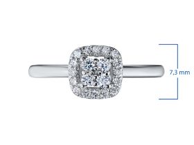 Кольцо из белого золота э4712кц04193800