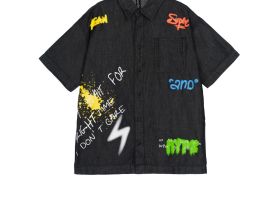 Сорочка текстильная джинсовая для мальчиков