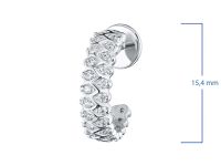 Пусеты из белого золота с бриллиантами э0901пс12200014