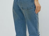 Джинсы Boyfriend с низкой посадкой, Синий