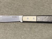 Складной нож LionSteel Barlow Roundhead, сталь M390, рукоять титан/эбеновое дерево
