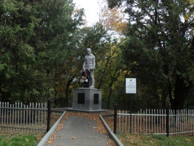 Памятник на могиле 12-ти воинов, погибших в боях за освобождение Родины в 1942 - 1943 гг.
